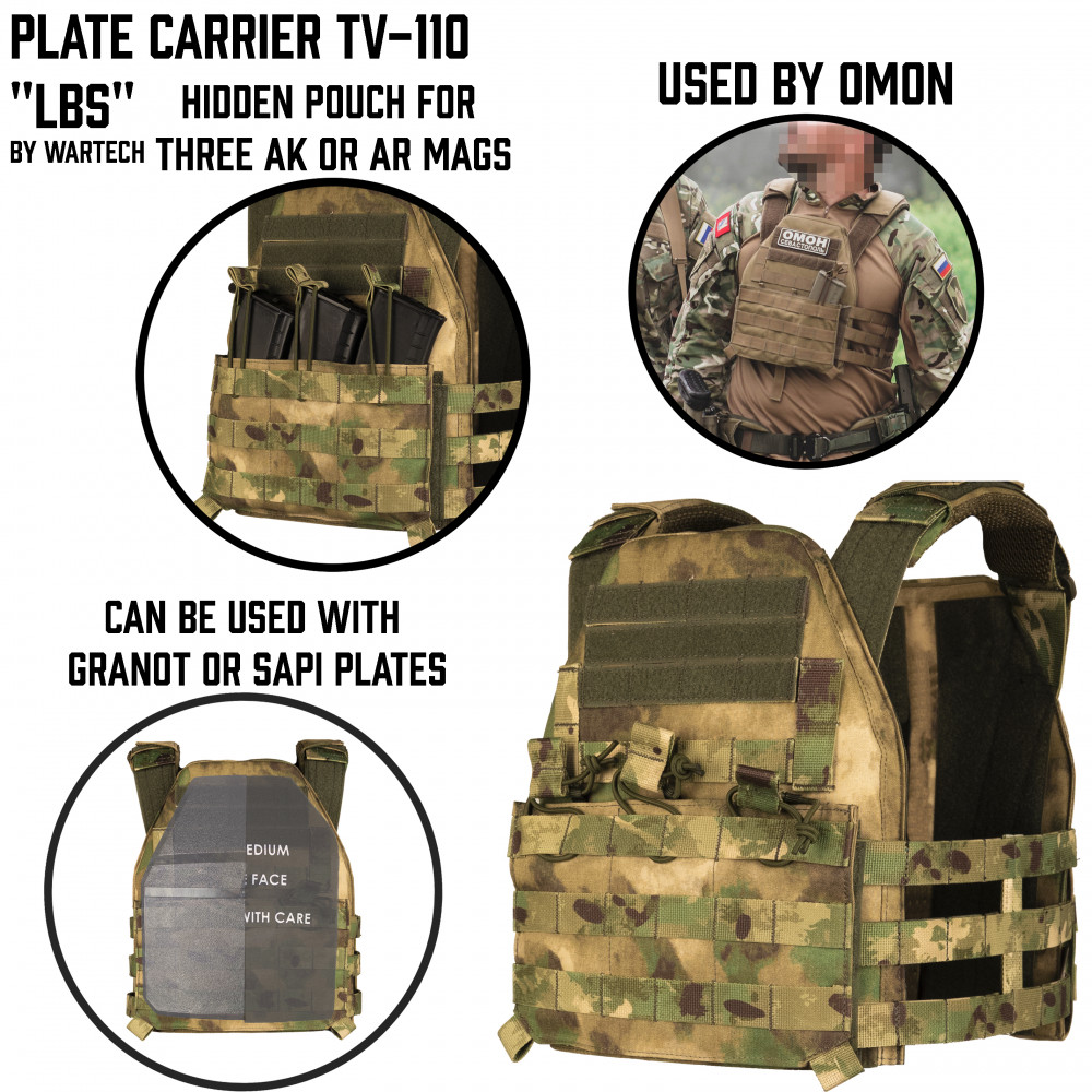 Plate Carrier TV-110 LBS Multicam WARTECH - Airsoft Zone UK